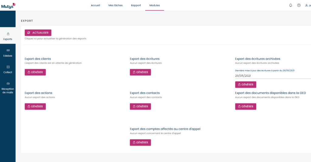 matys screenshot modules